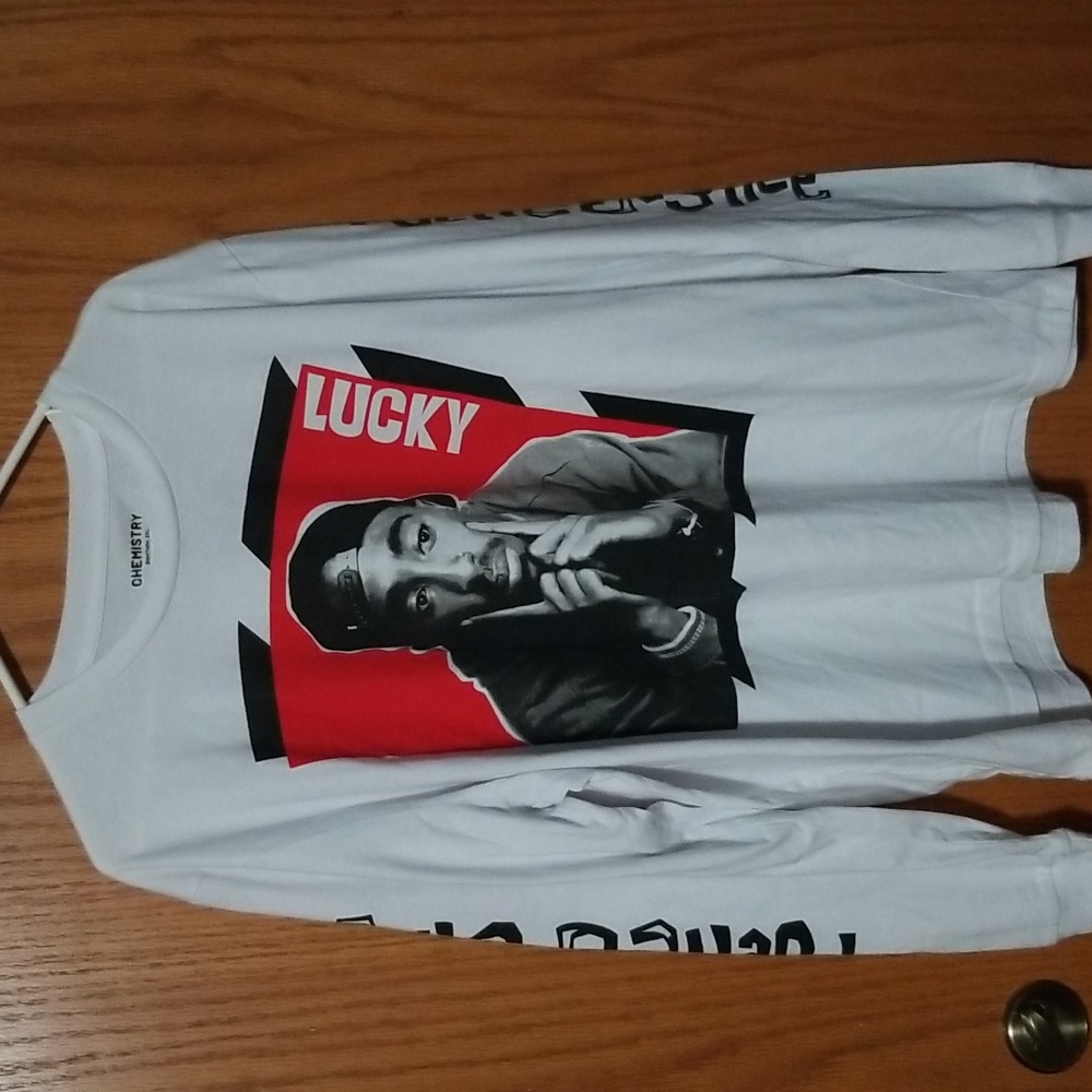 Chemistry Poetic Justice mens 2XL Lucky 2Pac longsleeve shirt